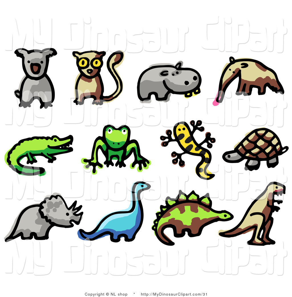 1024x1044 Clipart Of A Wildlife Digital Collage Of Animals Koala, Lemur