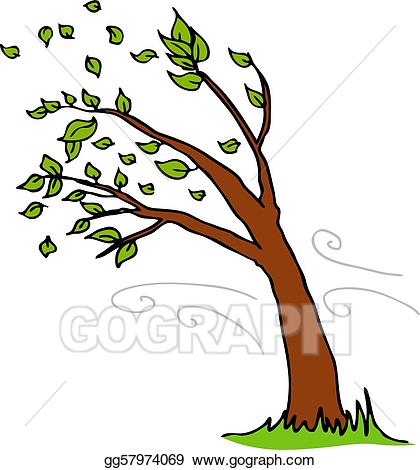 420x470 Strong Wind Clip Art