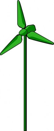 177x425 Energy Positive Wind Turbine Green, Vectors