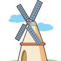 200x200 Clipart Of Windmill