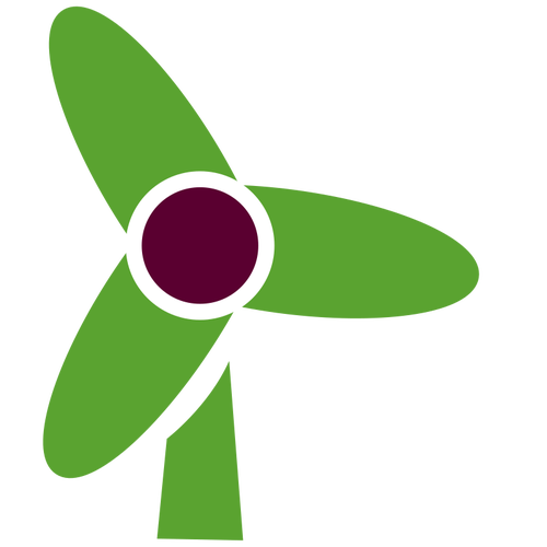 500x500 Colorful Wind Turbine Public Domain Vectors