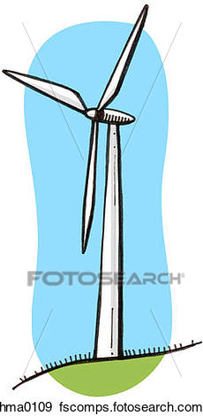 230x470 Stock Illustration Of An Illustration Of A Wind Turbine Hma0109