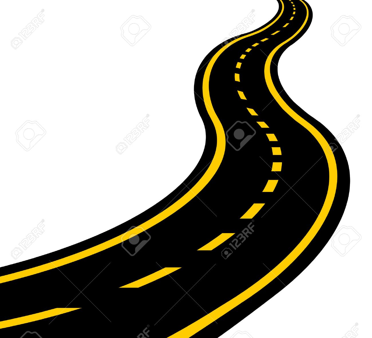 1300x1180 Winding Road Vector Eps 10 Royalty Free Cliparts, Vectors,