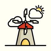170x170 Dutch Windmill Clip Art