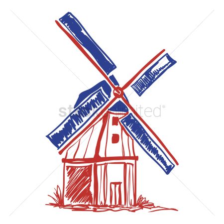 450x450 Free Dutch Windmill Stock Vectors Stockunlimited