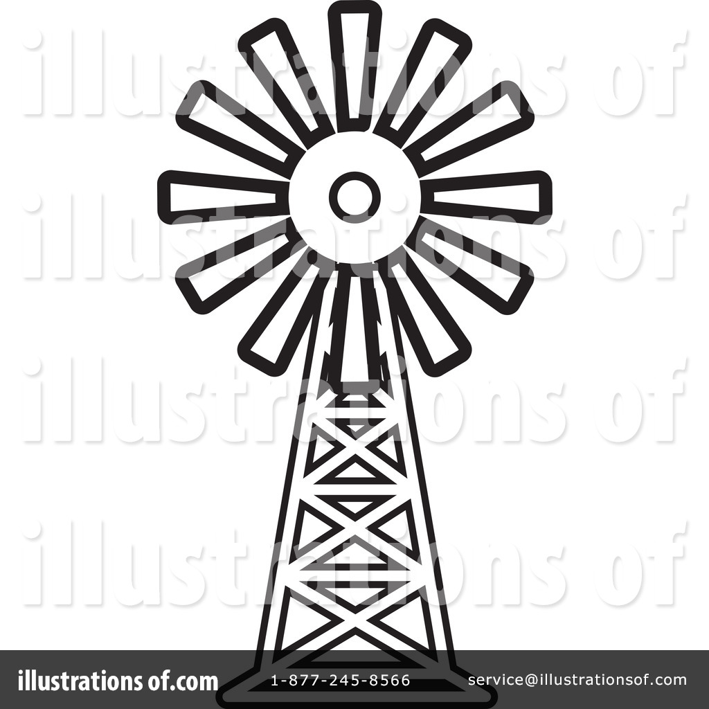 1024x1024 Windmill Clipart