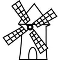 200x200 Windmill Clipart