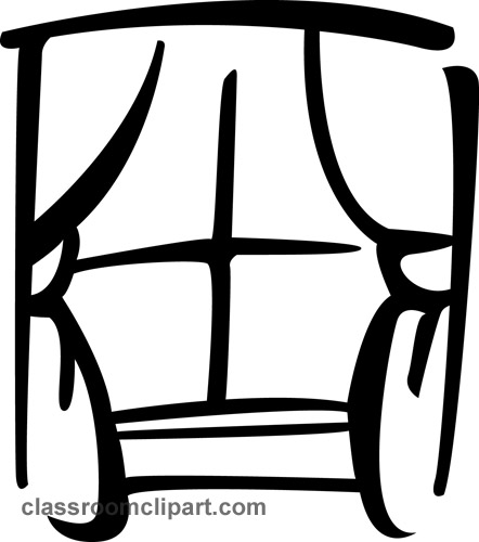 442x500 Windows Clipart Curtain Clipart