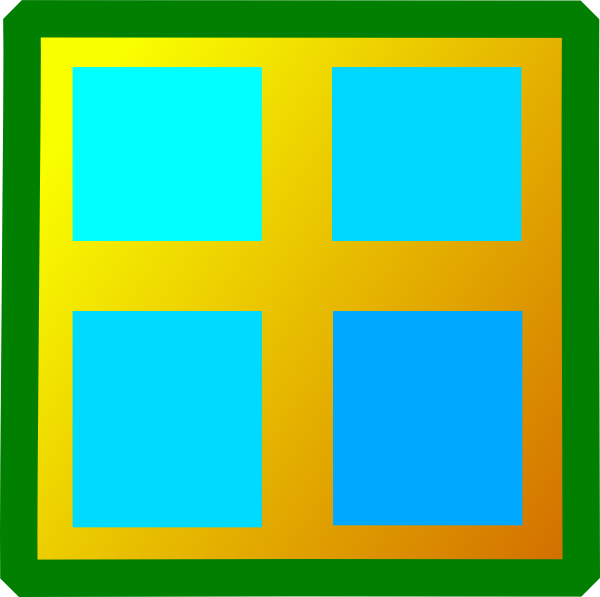 600x597 Clip Art Window Pane Clipart