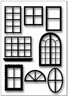 236x329 Window Templates Enlarge Or Reduce As Needed Designs, Patterns
