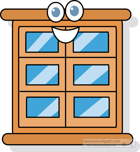 461x500 Window Panes Clipart