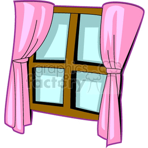 Window With Curtains Clipart | Free download on ClipArtMag