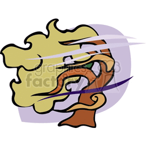 300x300 Royalty Free Windy 152763 Vector Clip Art Image