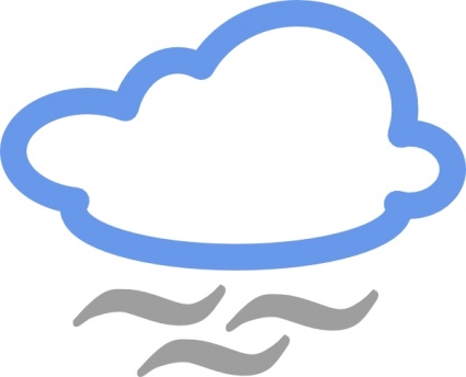 425x344 Cloudy Weather Symbols Clip Art Vector, Free Nature Vectors