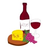 168x168 Wine And Cheese Clip Art Many Interesting Cliparts