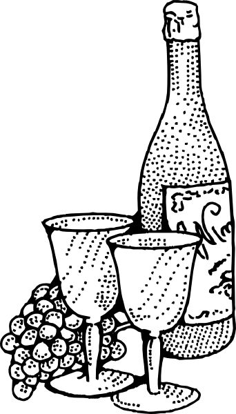 342x600 Wine And Cheese Clipart