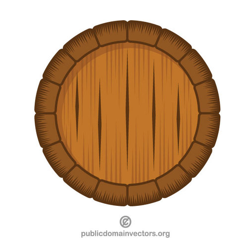500x500 Wooden Barrel Vector Clip Art Public Domain Vectors