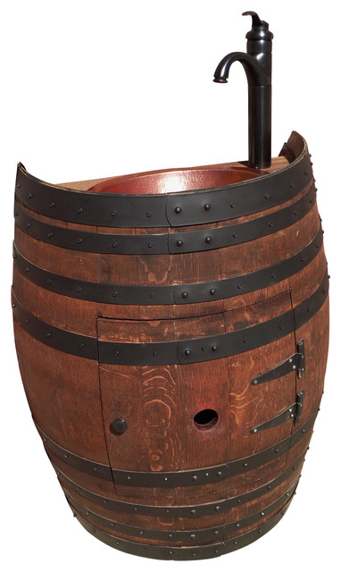 382x640 45 Wine Barrel Sink Vanity, Rustic Bathroom Vanity Ebay