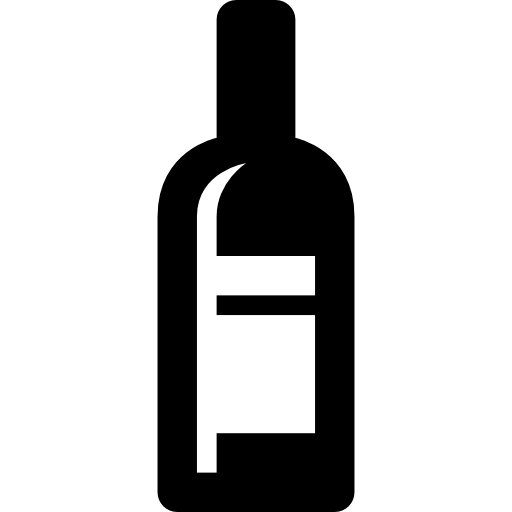 512x512 Free Black Wine Bottle Icon