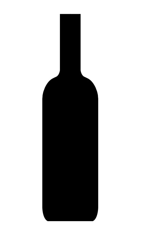 567x964 Wine Bottle Black And White Clipart