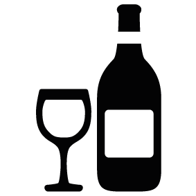 283x283 Wine Bottle And Glass Silhouette Silhouette Of Wine Bottle And Glass