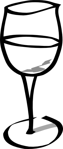 252x591 Empty Wine Glass Clip Art