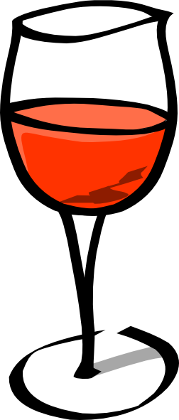 252x591 Glass Of Wine Clip Art Free Vector 4vector