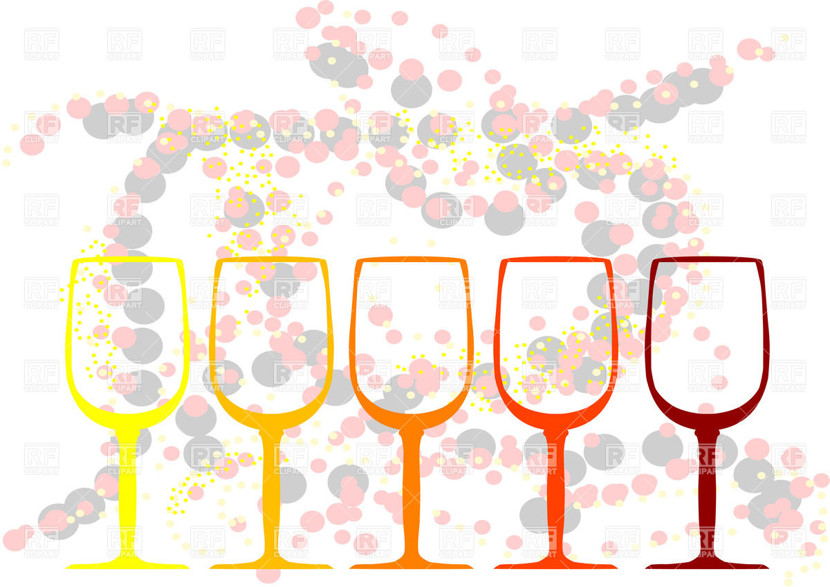1200x849 Abstract Background With Wine Glasses Royalty Free Vector Clip Art