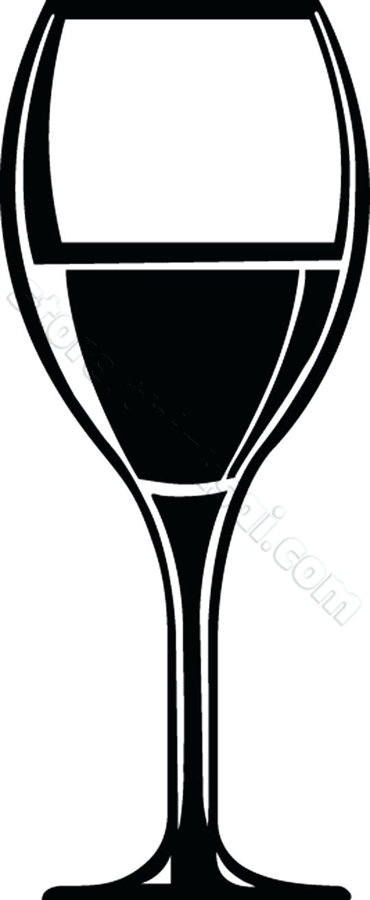 540x1311 Wolves Glass Art On Wine By Toasting Glasses Clipart Sur Sur