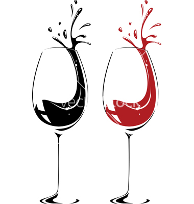 380x400 Clipart White Silhouette Wine Glass