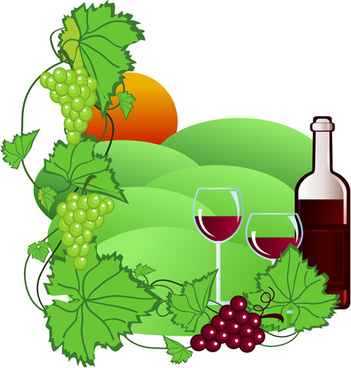 351x368 Vector Grape Pattern Wine Free Vector Download (19,530 Free Vector