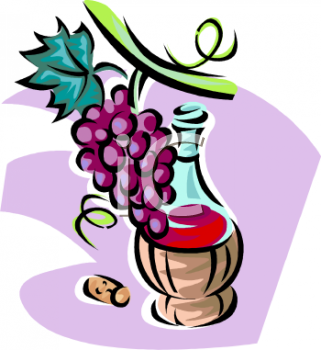 321x350 Free Clipart Wine Grapes