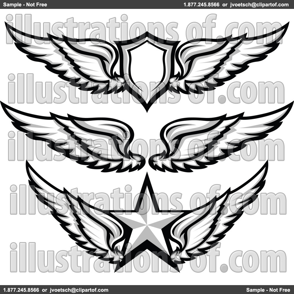 1024x1024 Simple Angel Wings Clip Art Thewealthbuilding