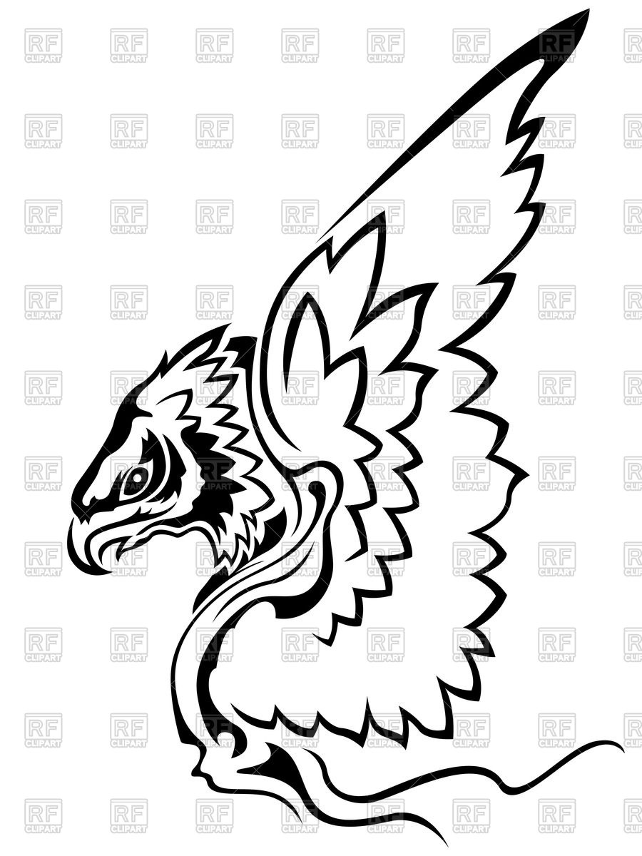 900x1200 Eagle With Raised Wings