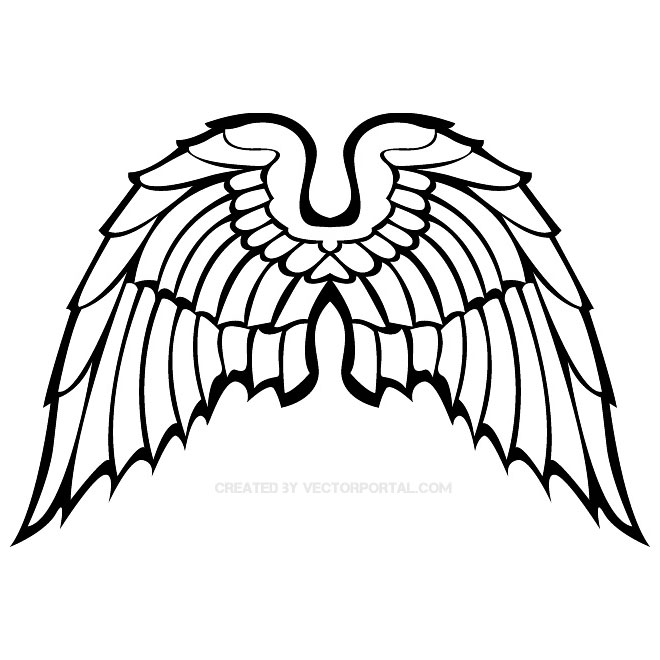 660x660 Wings Clip Art 5 Free Vector 123freevectors