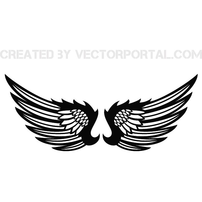660x660 Wings Clip Art Stock Free Vector 123freevectors