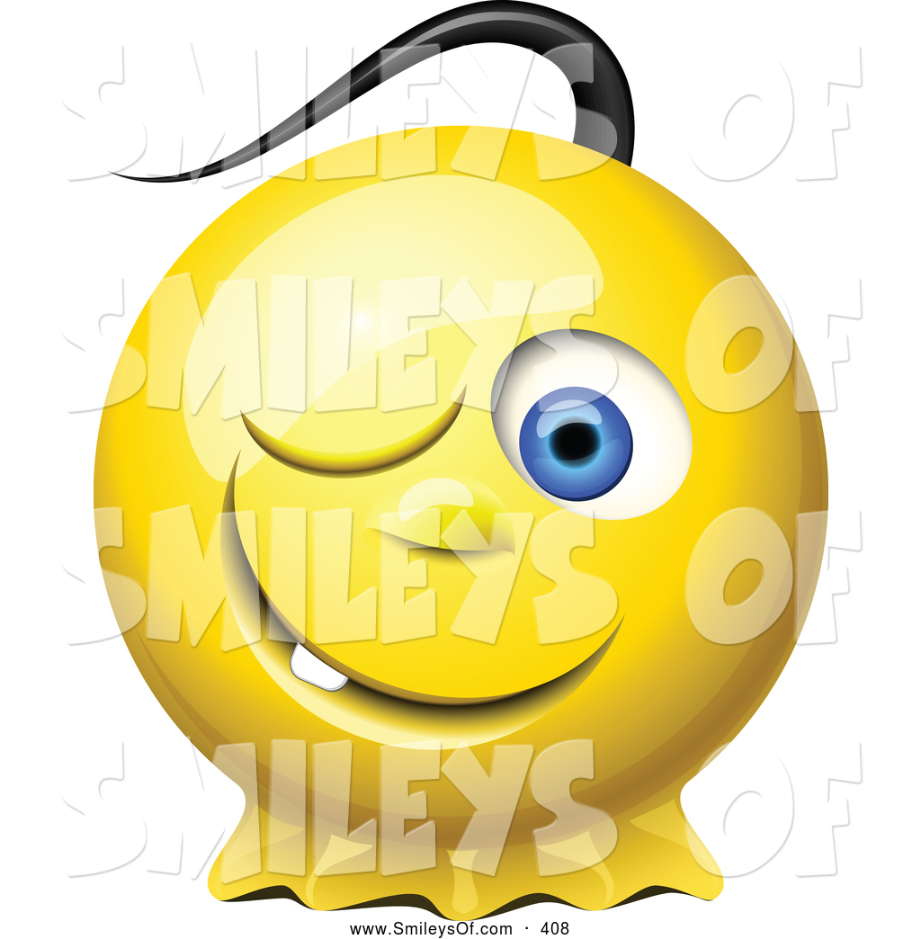 1024x1044 Vector Smiley Clipart Of3d Winking Yellow Smiley Face