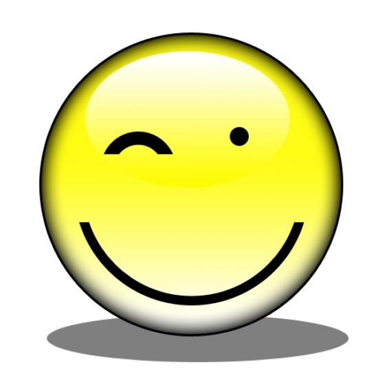 550x550 Winking Emoji Winking Emoticon Clipart 3