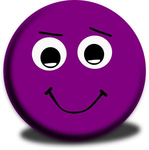 594x598 Purple Winking Smiley Face Clip Art Smiley Emoticon Clip