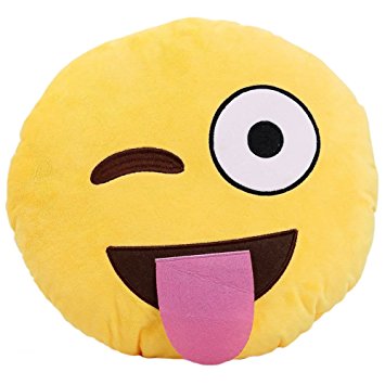 355x355 Buy Grabadeal Naughty Smiley Cushion Winking And Taunting Online
