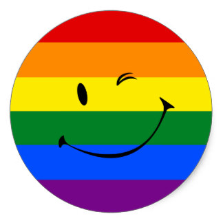 324x324 Custom Winking Smiley Face Stickers Zazzle.ca