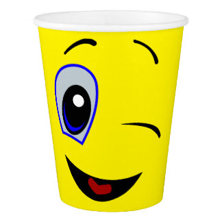 324x324 Smiley Face Paper Cups Zazzle