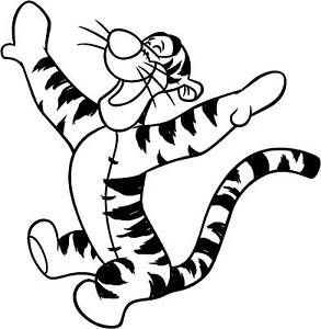 293x300 Tigger Winnie The Pooh Gloss Vinyl Car Sticker Auto Decal Scooter