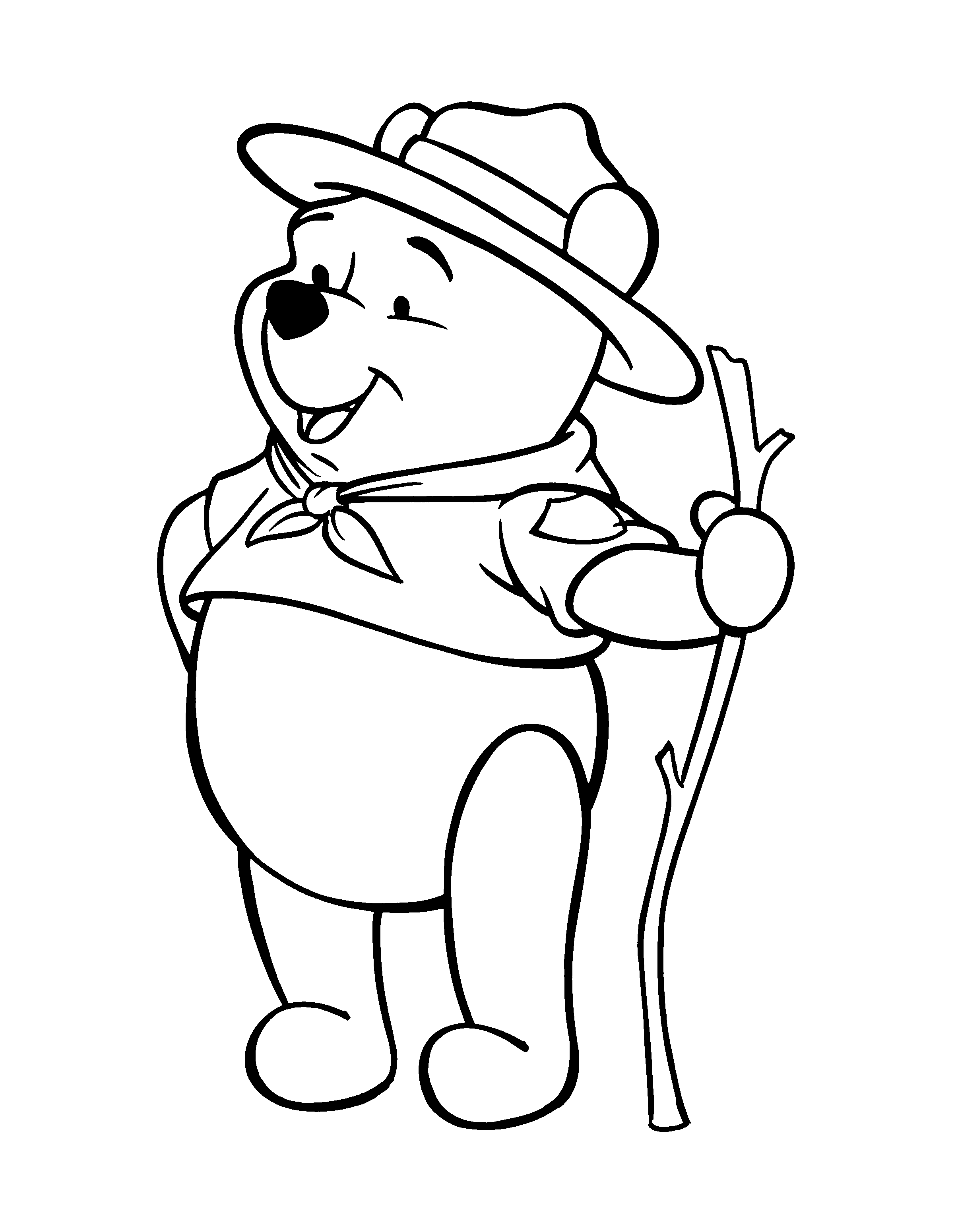 2400x3100 Free Printable Winnie The Pooh Coloring Pages For Kids