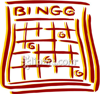350x332 Bingo Card Clipart