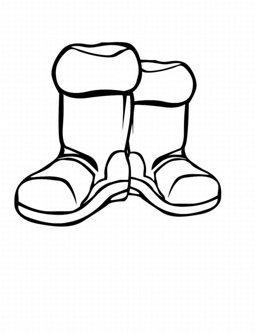 848x1097 Boots Clipart Black And White