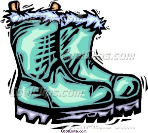 300x270 Winter Boots Vector Clip Art