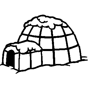 300x300 Black And White Igloo Clipart Clipart
