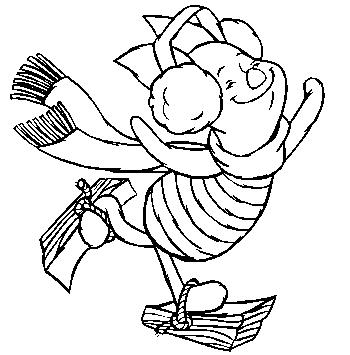 350x355 Free Winter Clipart Black And White