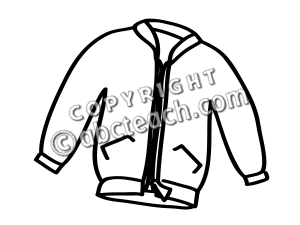 300x225 Black And White Jacket Clipart